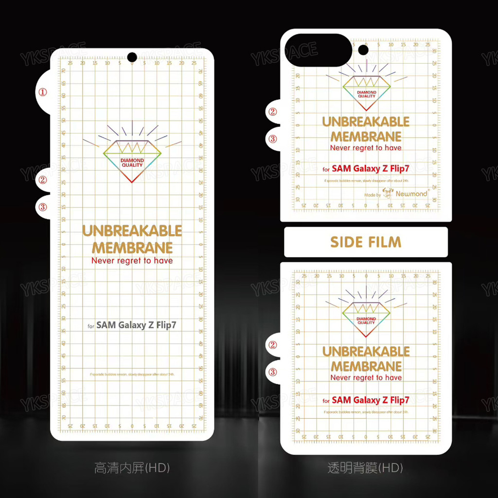 Película De Hidrogel Fosca Frontal E Traseira , Para Samsung Galaxy Z Flip8 7 FE