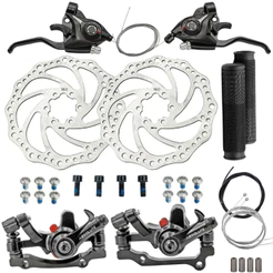 Kit Freio A Disco Bicicletas + Alavanca Passador Rapid Fire 21v Manete Aluminio