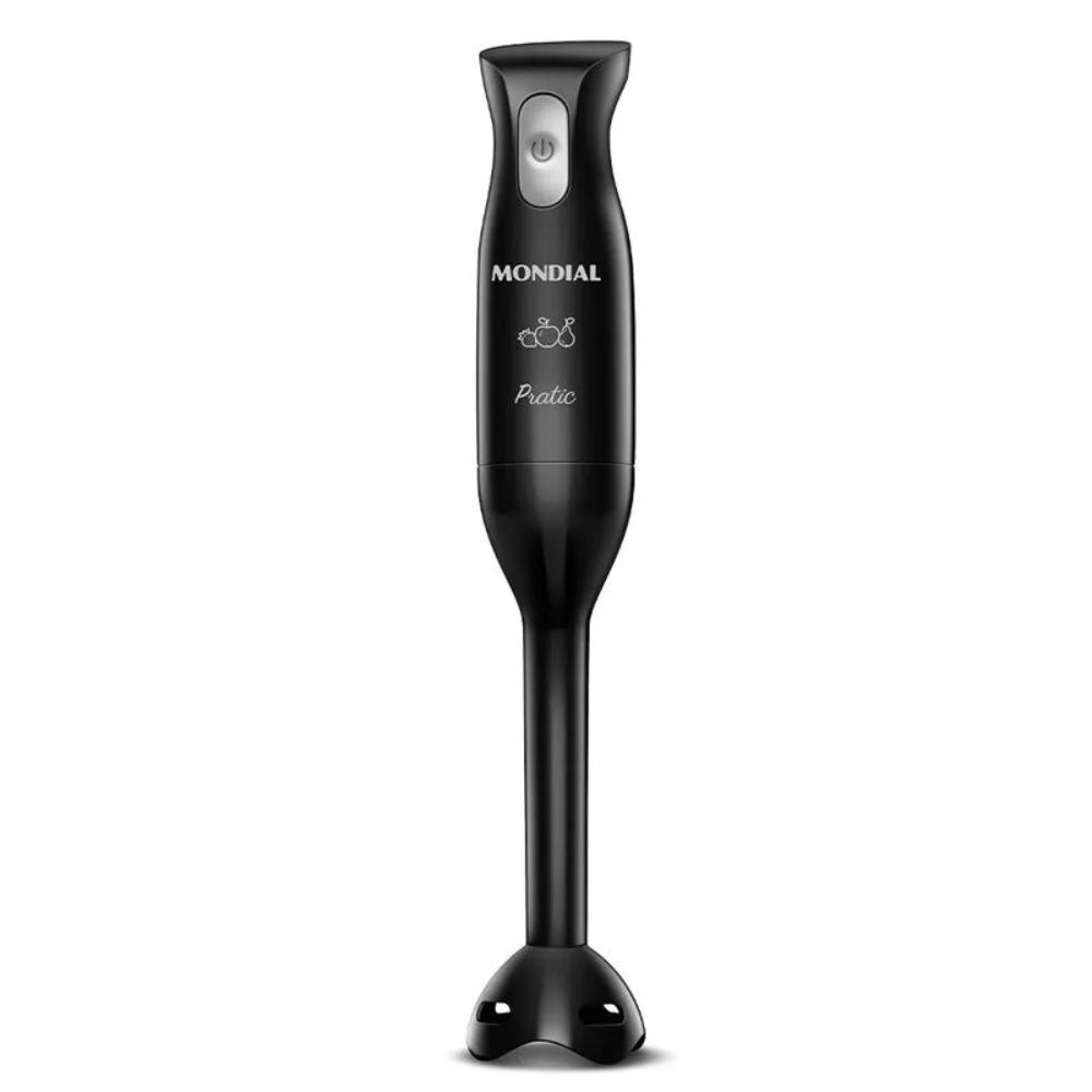 Mixer Mondial Pratic 2 em 1 com Copo de 600mL e Lâminas em Aço Inox 200W Preto 220V - M-15-B em Oferta na Shopee