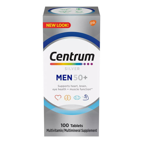 Multivitaminico Centrum Silver Men 50+ 100 Caps Original Importado Estados Unidos