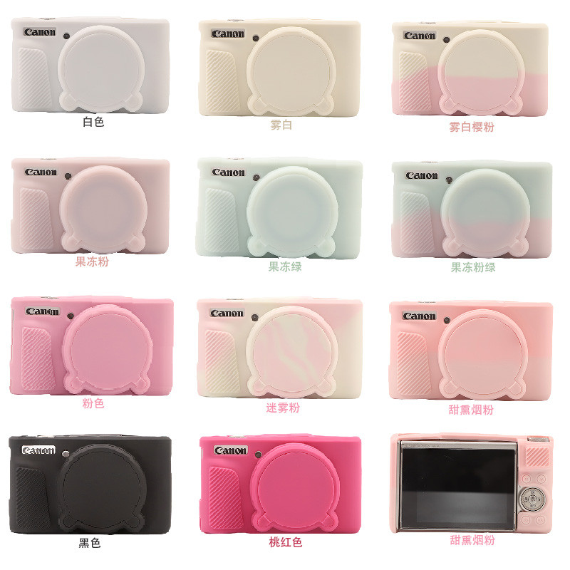 Para SX740HS Caso Da Câmera Digital Capa De Silicone Canon g7x mark ii iii G7X2 G7X3 SX730 SX740HS Saco Protetor Macio
