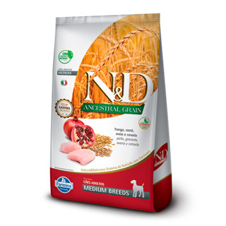 Ração N&D Ancestral Cães Adultos R. Médias Frango ? 10,1Kg em Oferta na Shopee