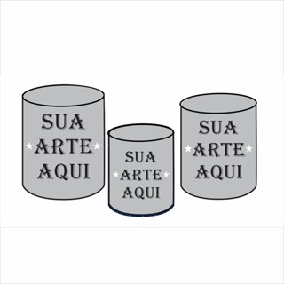 Trio de Capas Para Cilindro Personalizado A PRAZO com Elástico Decorações em Oferta na Shopee