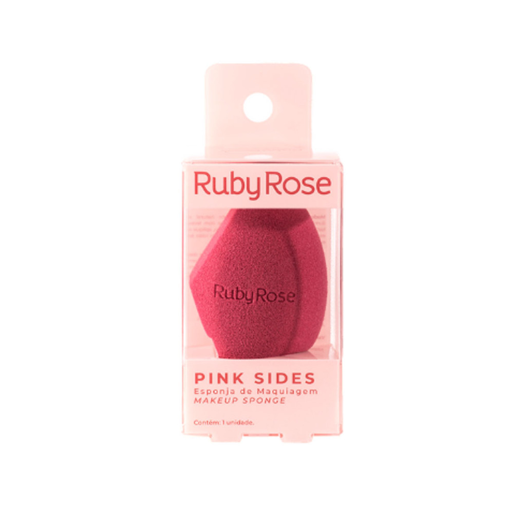 Esponja de Maquiagem Ruby Rose Pink Sides Hba7006