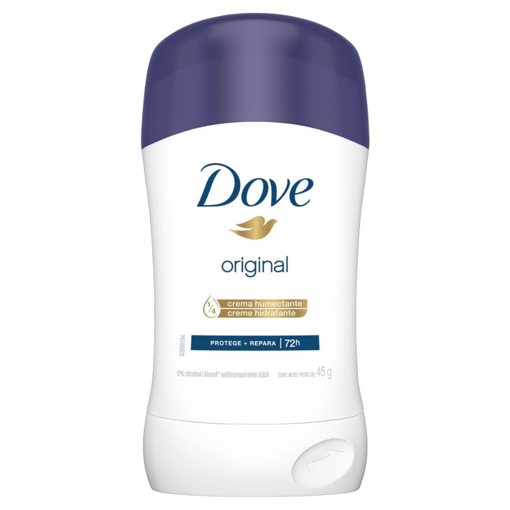 Desodorante Dove Stick Original Protege e Repara 72h 45g - Beauty