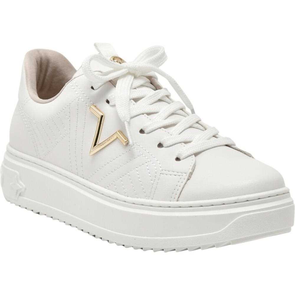 Tênis Feminino Casual Detalhe V Conforto Tendência 055-003 Via Marte