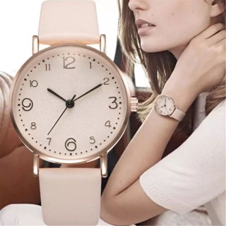 Relógio de Quartzo Feminino Moderno e Simples com Pulseira de Couro em Oferta na Shopee