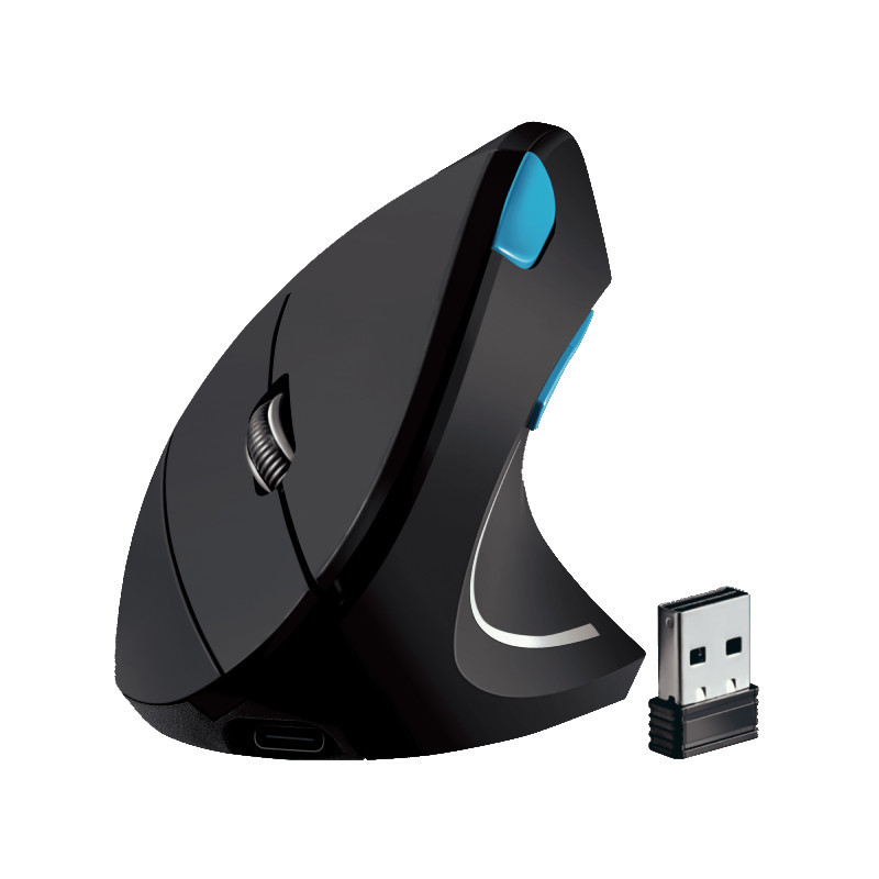 Mouse Ergonômico Sem Fio Preto Para Computador Notebook Bluetooth Knup KP-MU025 em Oferta na Shopee