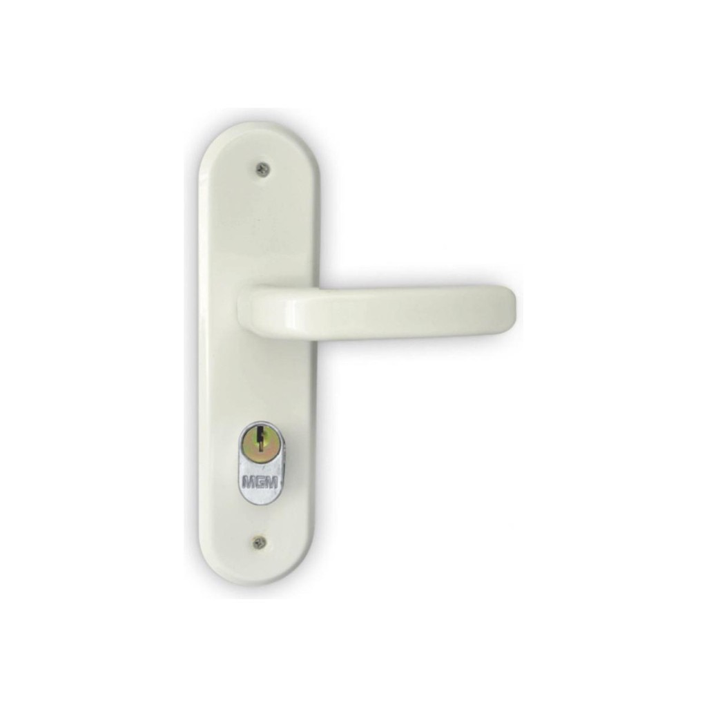 Fechadura Externa Espelho Aço Branca 40MM MGM Stilo em Oferta na Shopee