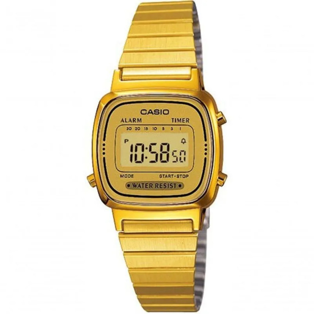 Relógio Casio Vintage LA670WGA-9DFU Dourado em Oferta na Shopee