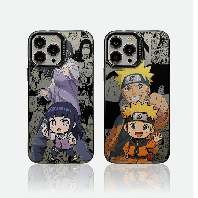 Capa de celular telefone casal Naruto e Hinata par para iPhone 11 12 13 15 14 16 Pro Max Xr Xs Max 7+8 14 16 plus capa