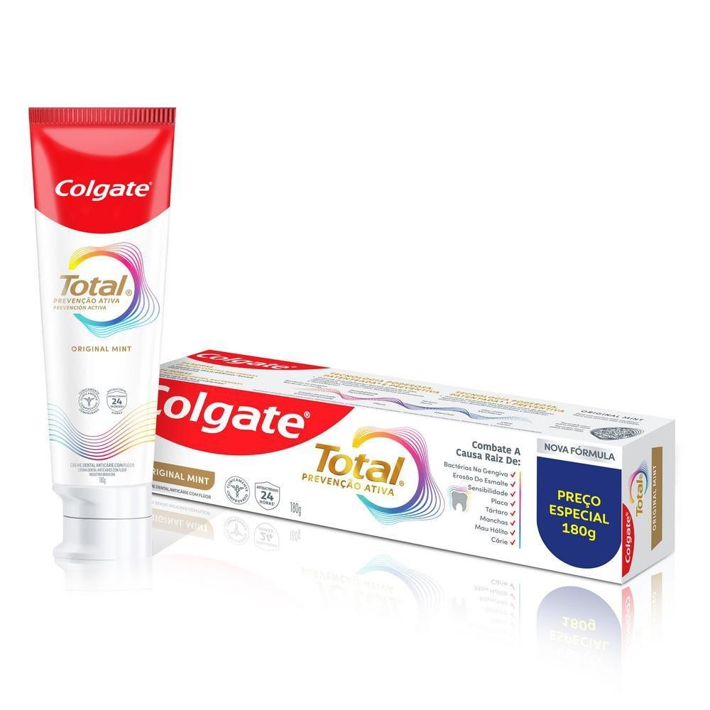 Creme Dental Colgate Total  Mint Prevenção Ativa 180g