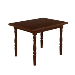Mesa de Jantar Madeira e MDP 125x80cm Castanho Piratini
