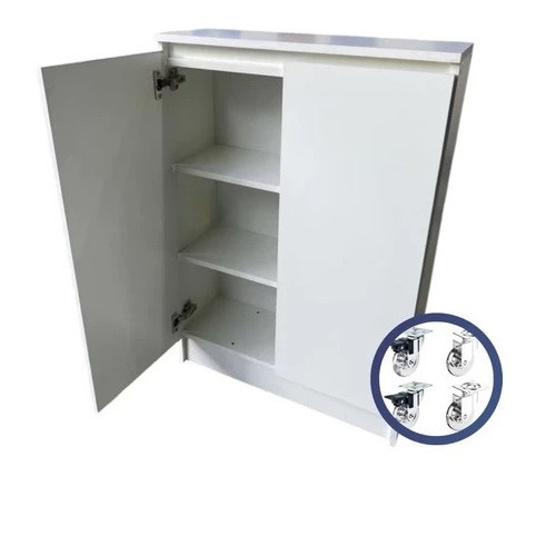 Aparador  Mini Despensa Armário Multiuso Armário cozinha Lavanderia Buffet Cantinho do café 100% MDF Com Rodinhas
