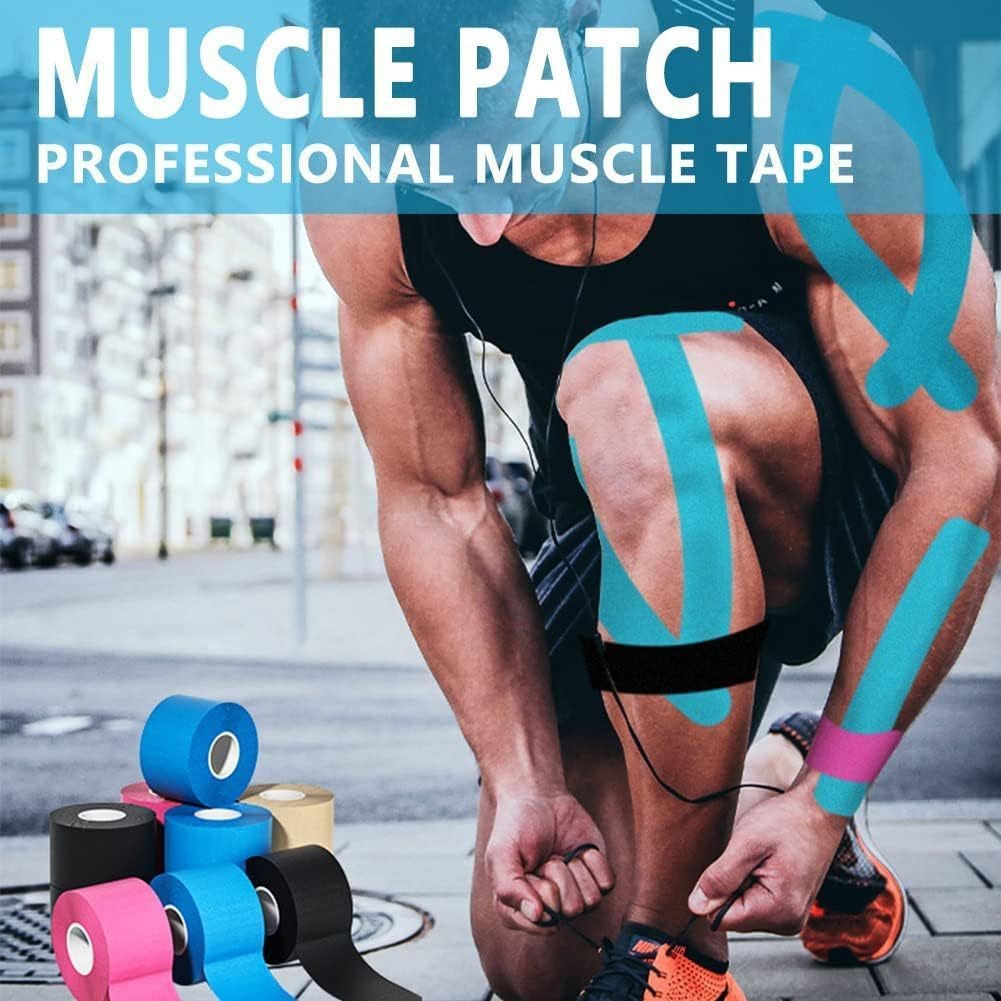 Bandagem Elástica 5cm X 5m - Fita Kinesio Tape Fisioterapia-JACKCELL