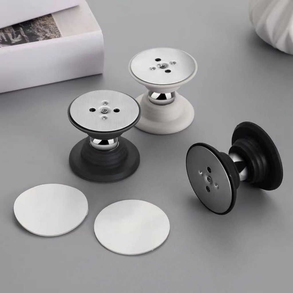 Prendedor Batetor Trava Fixador Porta Imã Magnético Adesivo Inox Preto