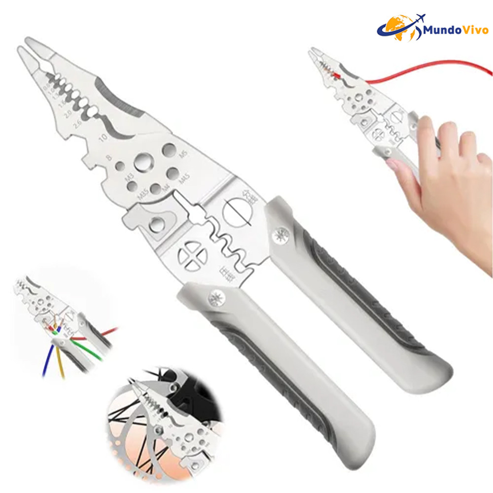 Alicate Multifuncional Universal p/ Trabalhos com Cabos Elétricos em Oferta na Shopee