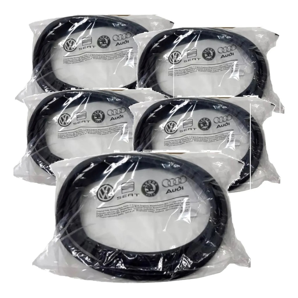 Jogo 5 borrachas de porta Volkswagen Gol G6 2013 a 2016 em Oferta na Shopee