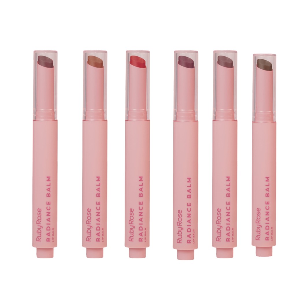 Lip Balm Ruby Rose Linha Rosa Radiance HBL6501 em Oferta na Shopee
