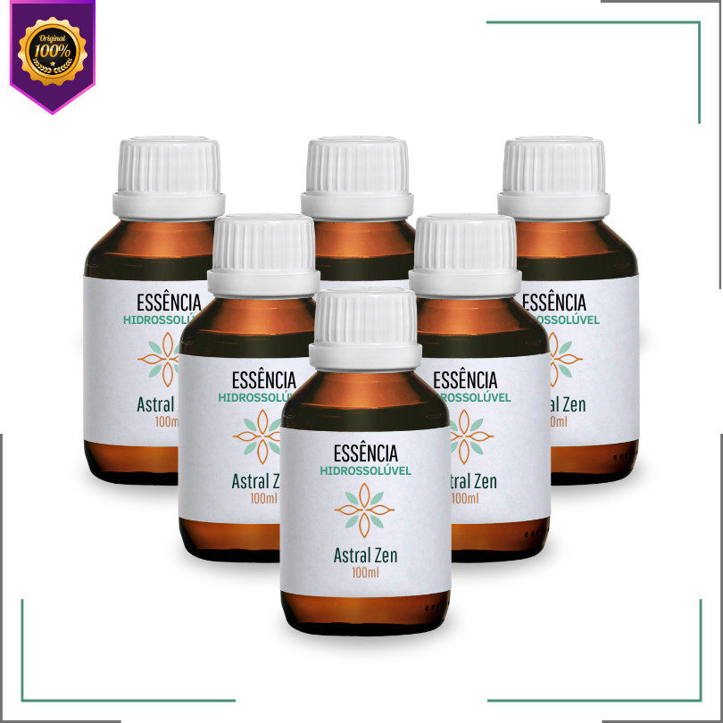 Kit 6 Essências Hidrossolúvel 100ml Para Umidificador