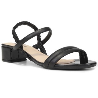 Sandália Moleca Salto Bloco Feminina - Preto em Oferta na Shopee
