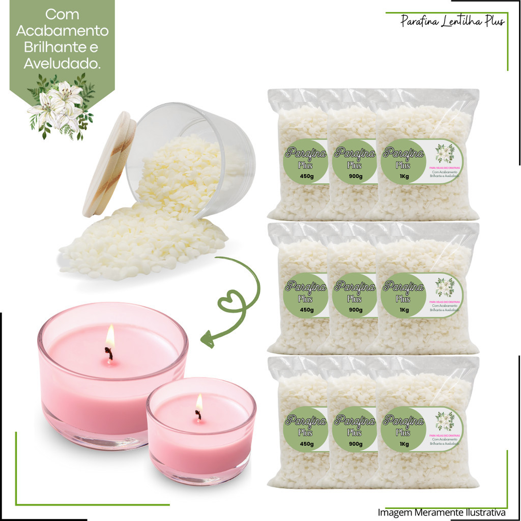 Parafina Lentilha Granulada Plus Para Velas Artesanais