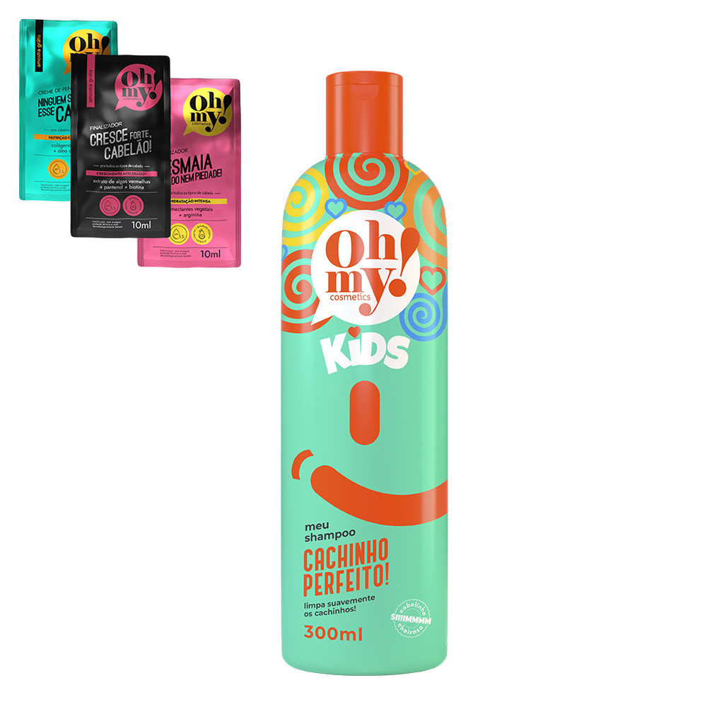 Shampoo Cachinho Perfeito! 300ml Oh My! Kids em Oferta na Shopee