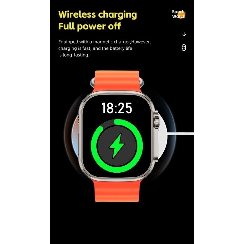 Relógio Smart Watch T800 Ultra2 MAX Esportivo à Prova D'Água Sem Fio — foto 7
