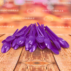 50~250 COLHER SOBREMESA PS ROXO BELLO FESTAS (CHOCO)