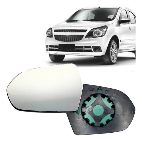 Vidro Espelho Retrovisor Agile 2009/2016 Montana 2011/20 Lado esquerdo