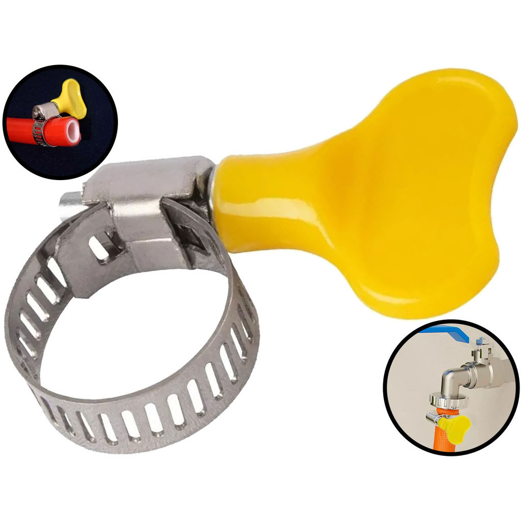 Jogo 50 Abraçadeira Tipo Borboleta Aço Inox E Plástico 5/8 Polegadas Com Rosca Hutz em Oferta na Shopee