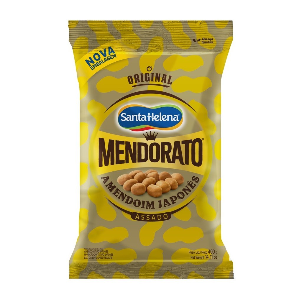 Mendorato Amendoim Japonês 400G em Oferta na Shopee