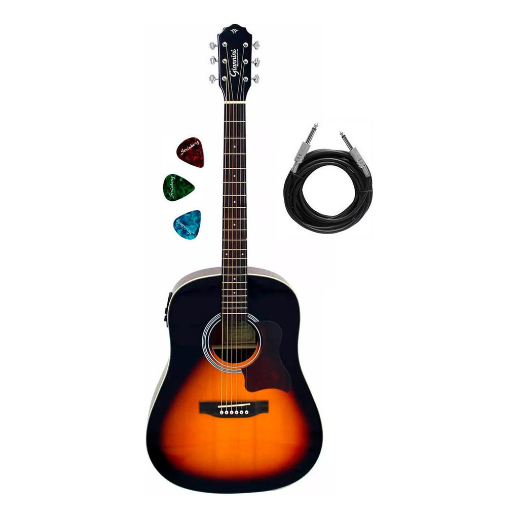 Violão Aço Eletroacústico Giannini Plus Gss Plus Eq Vsb