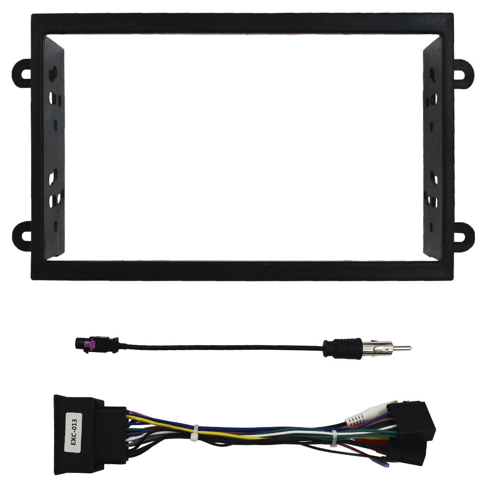 Kit Moldura Painel 7 Pol Cobalt Onix Spin Prisma 2013 2014 15 16 17 2018 2 Din Preto Chicote Som Plug Antena em Oferta na Shopee