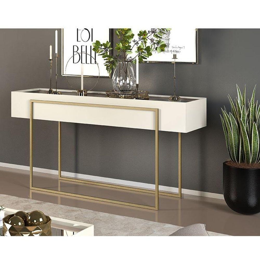 Aparador Para Sala Pilar Off White - Dj Móveis em Oferta na Shopee