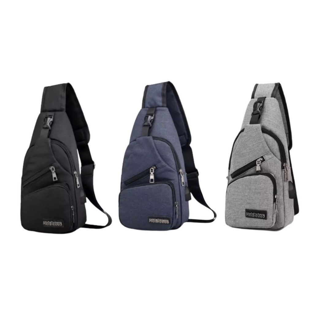 Bolsa de ombro masculina anti-roubo com entrada para carregador usb Su em Oferta na Shopee