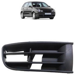 Moldura Grade Milha Polo 2003 2004 2005 2006 Preto Sem Furo Milha