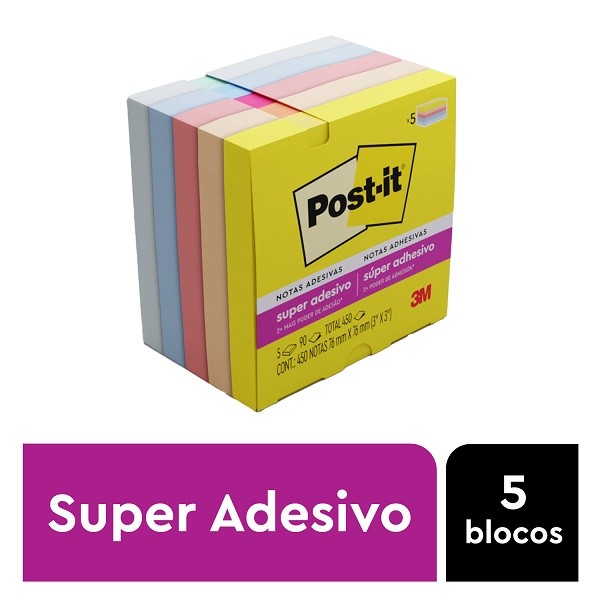 POST-IT Alegria 76MM X 76MM 5 Blocos em Oferta na Shopee