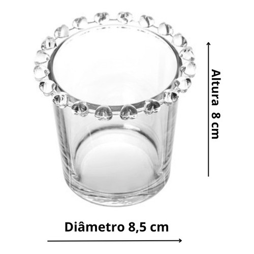 Porta Talher Corações Cristal 8,5cm Lyor · foto 2