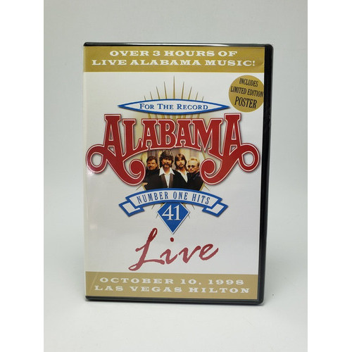 Dvd Alabama - For The Record 41/number One Hits (live)