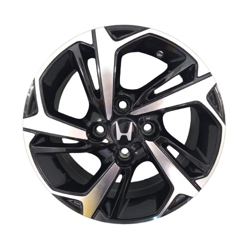 Kit 4 Rodas Aro 14 4x100 Honda Fit Civic City Preta Diamantada Scorro S279