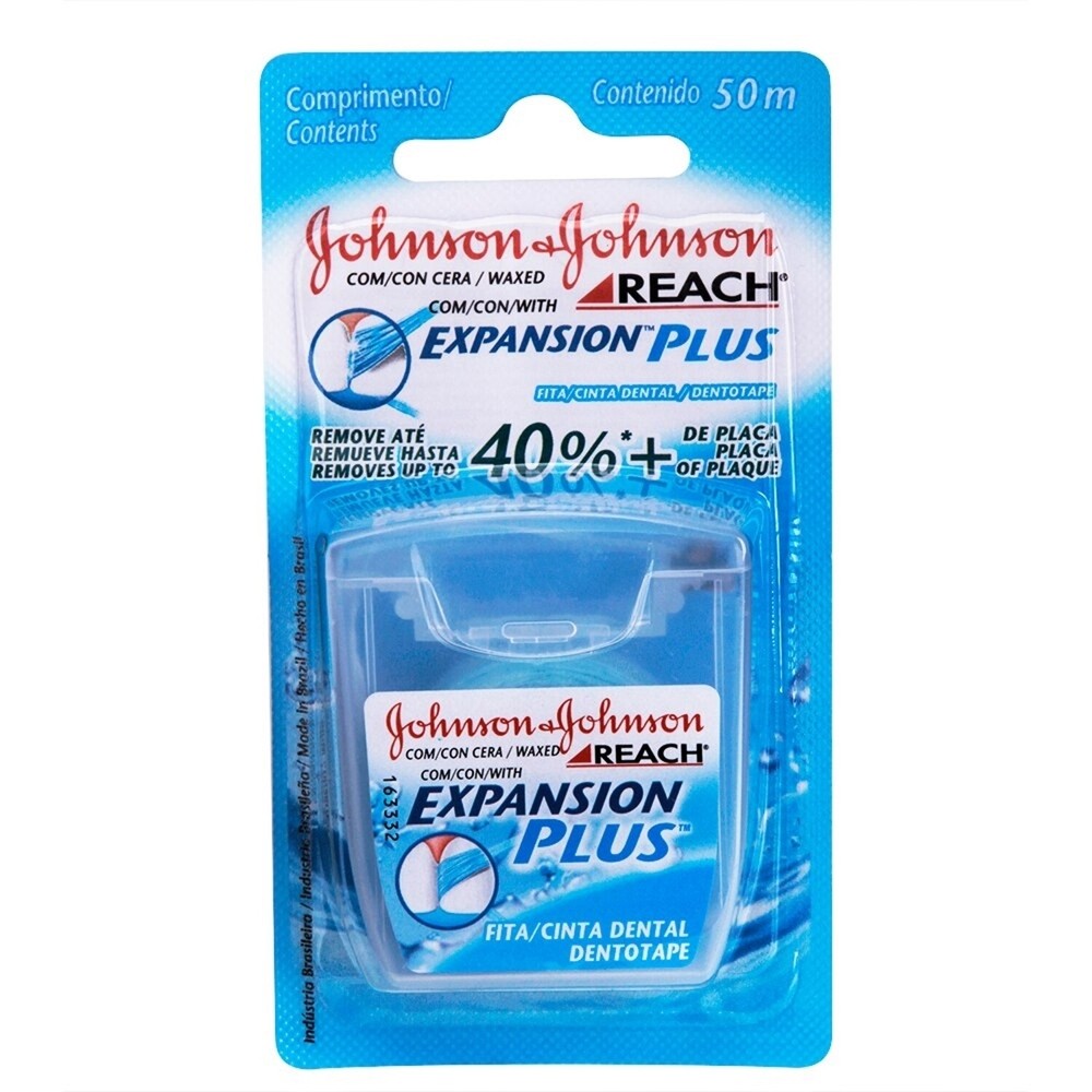Fita Dental Johnson's Reach Expasion Plus 50m em Oferta na Shopee