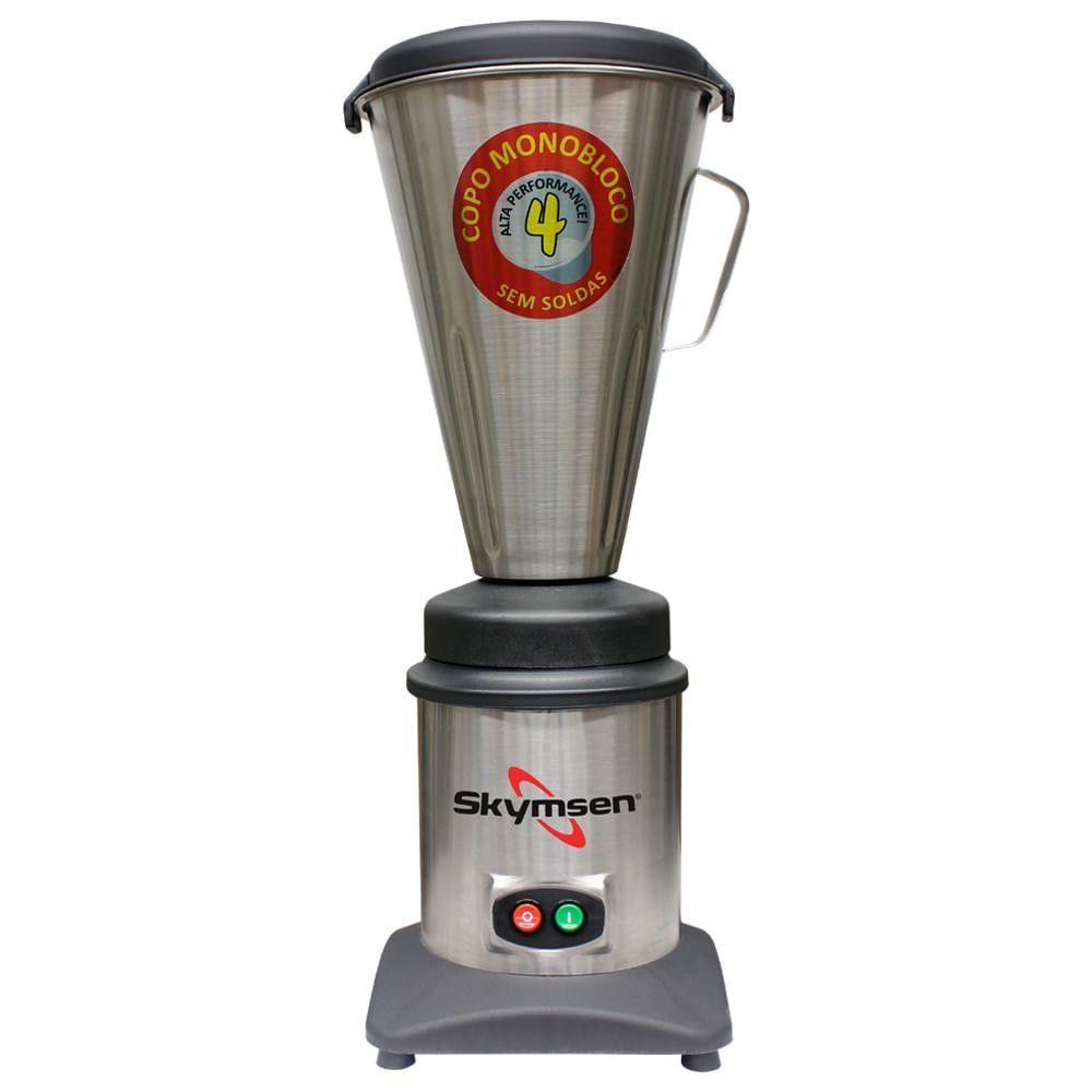 Liquidificador De Alta Rotação Inox 4 Litros Ta04mb Skymsen Liquidificador Inox 4 Litros 110v