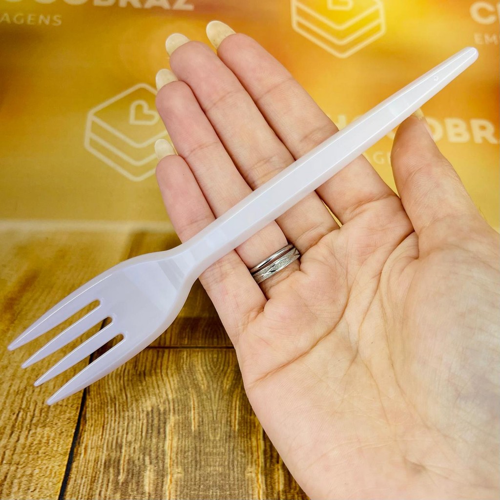 50~300 GARFO REFEICAO BRANCO 18 CM DARNEL em Oferta na Shopee