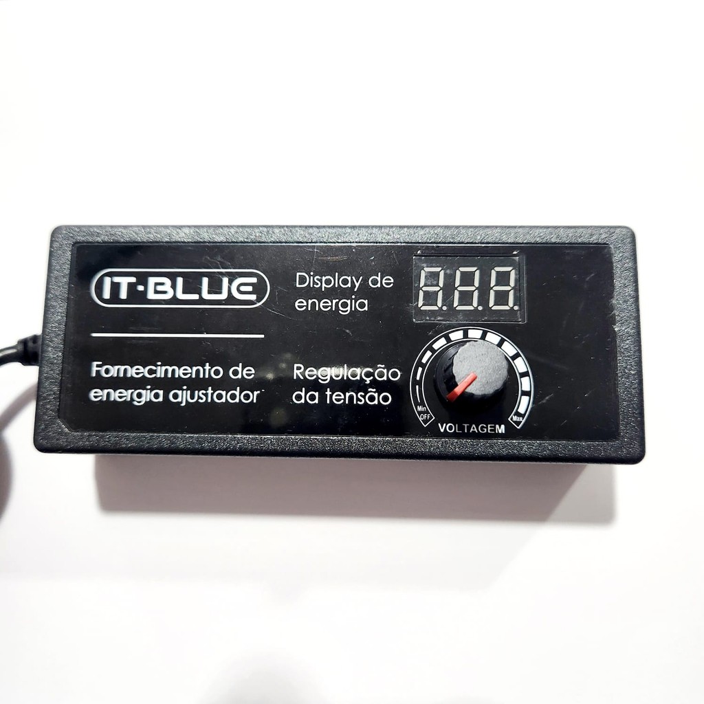 Fonte Digital 9V a 24V 3A Ajustável Bivolt Display