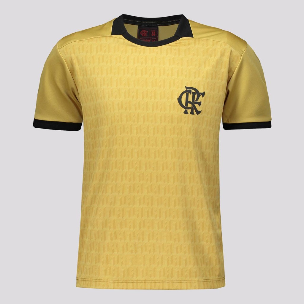 Camisa Flamengo Chalkboard Infantil Dourada - Baby & Kids Fashion