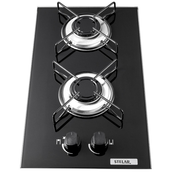 Cooktop A Gas 2 Bocas Stelar Nivus Preto Bivolt