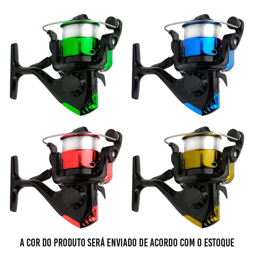 Molinete Fight 200 Sortido Com Linha - Deyu em Oferta na Shopee