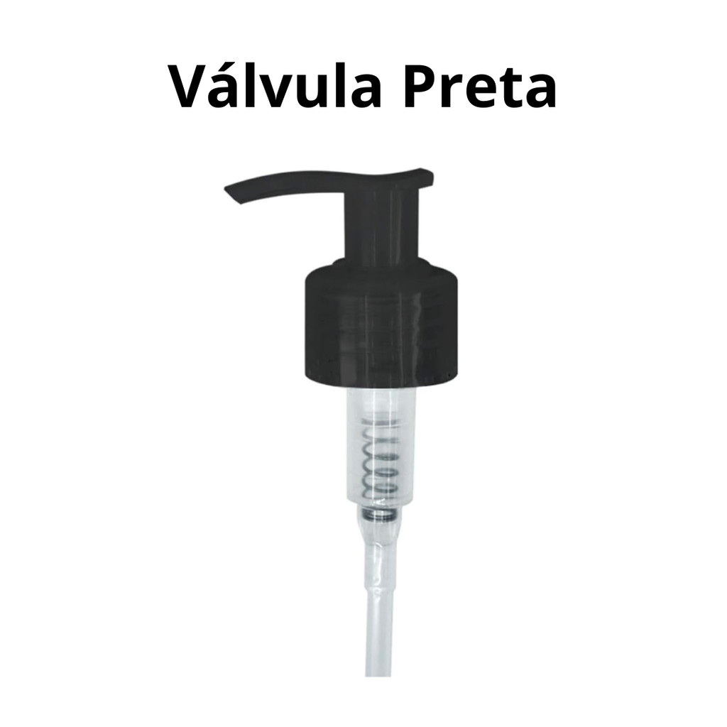 Válvula Preta Pump para Shampoo Dosadora 28/410 Preta Para Frascos 500/1000/1500ML - Shampoo, Condicionador, Creme