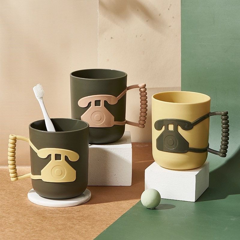 Caneca com Pegador Estilo fio de Telefone